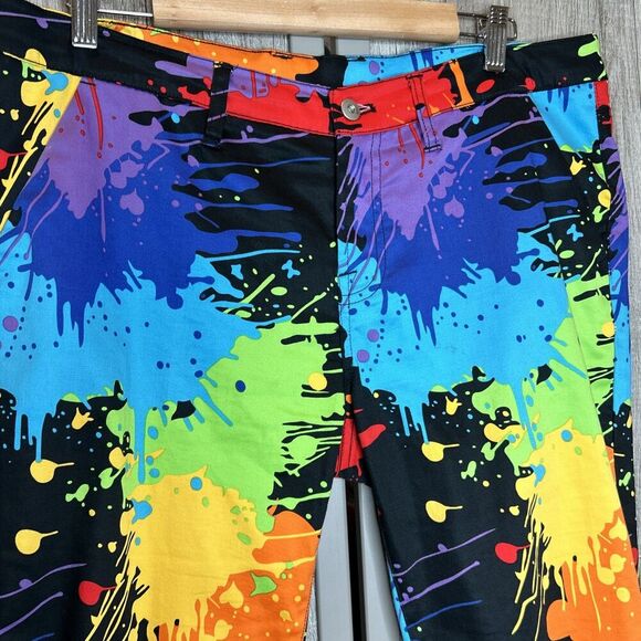 Loudmouth Shorts Bright Color Splash 13" Inseam Golf Multicolor Size 12 - Picture 4 of 6